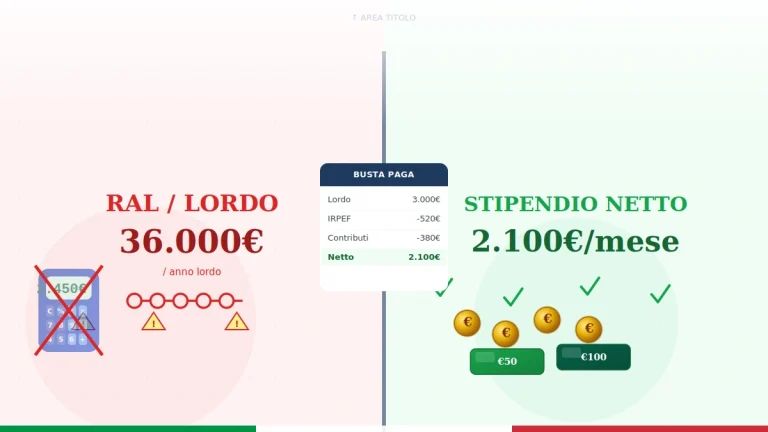 Differenza tra RAL e Stipendio Netto