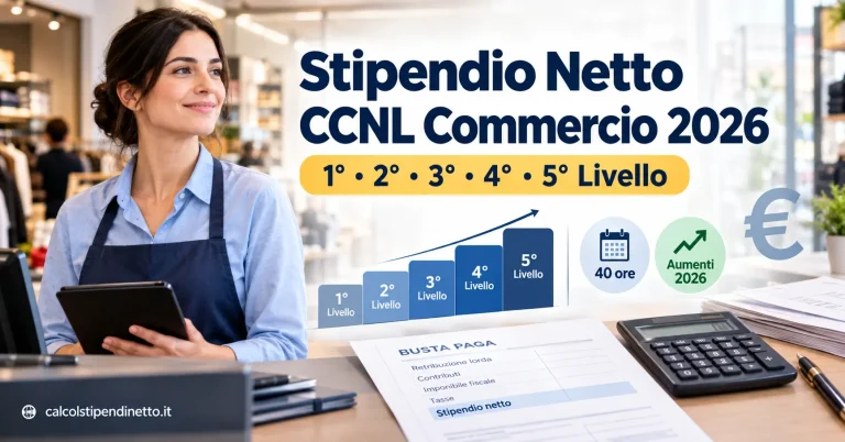 Stipendio Netto CCNL Commercio